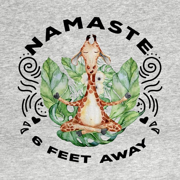 NAMASTE FEET AWAY GIRAFFE by BonnyNowak